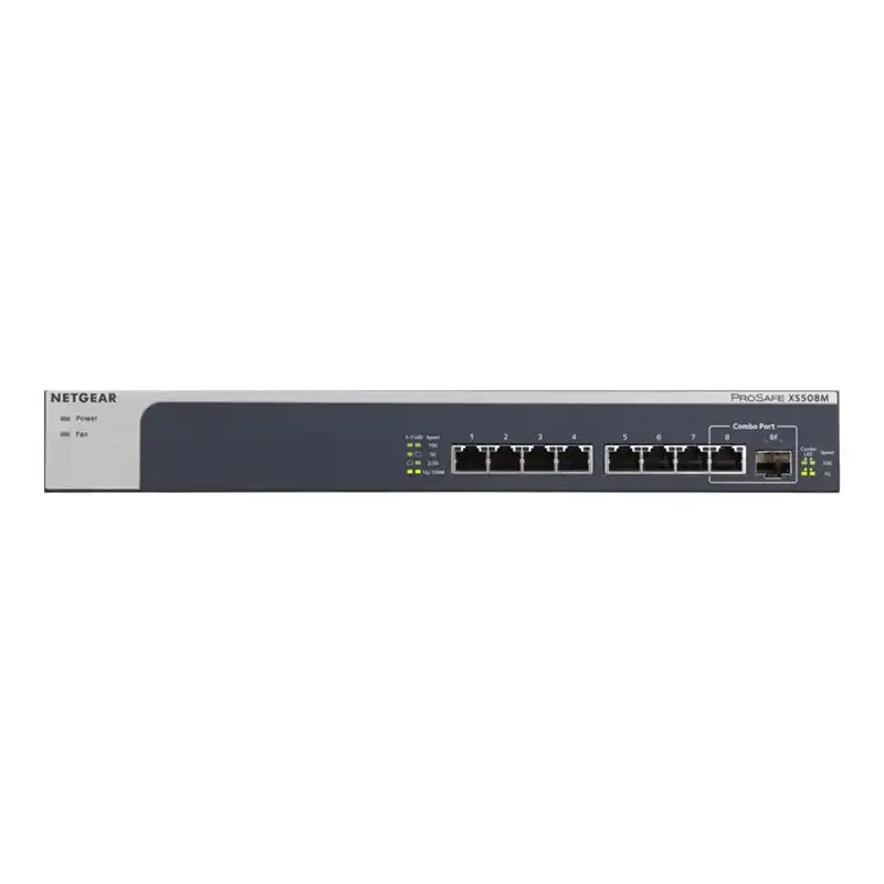 Switch non manageable ProSAFE XS508M7 ports 100Mb, 1, 2.5, 5 ou 10 Go + 1 port SFP+ Go - 10 GoBoitier... (XS508M-100EUS)_1